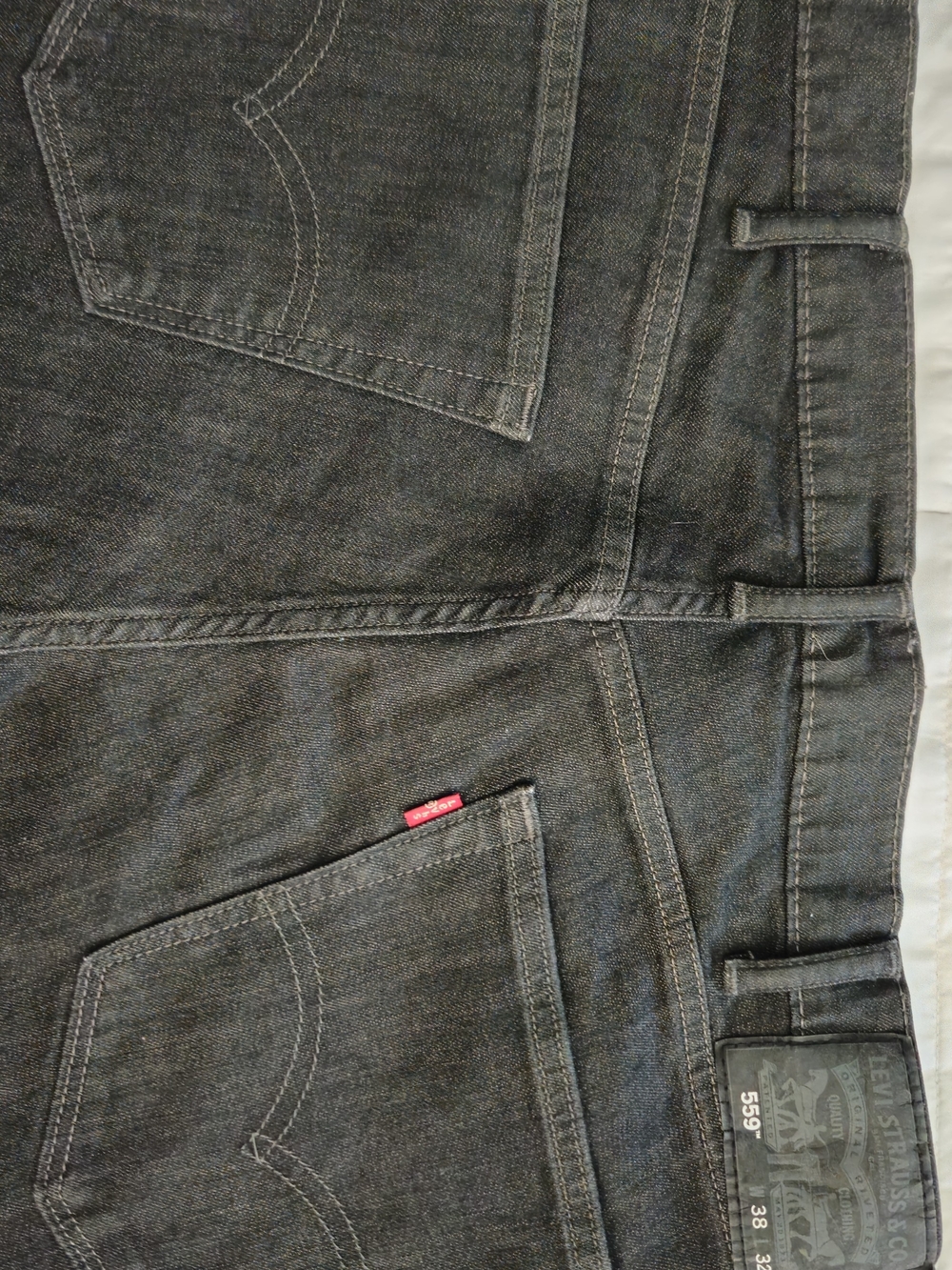 Levi's 559 Slim Straight Jeans - Charcoal Black with Red Tab